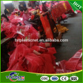 Tubular packing vegetable onions and potato drawstring mesh net bags for packing 10kg, 20kg